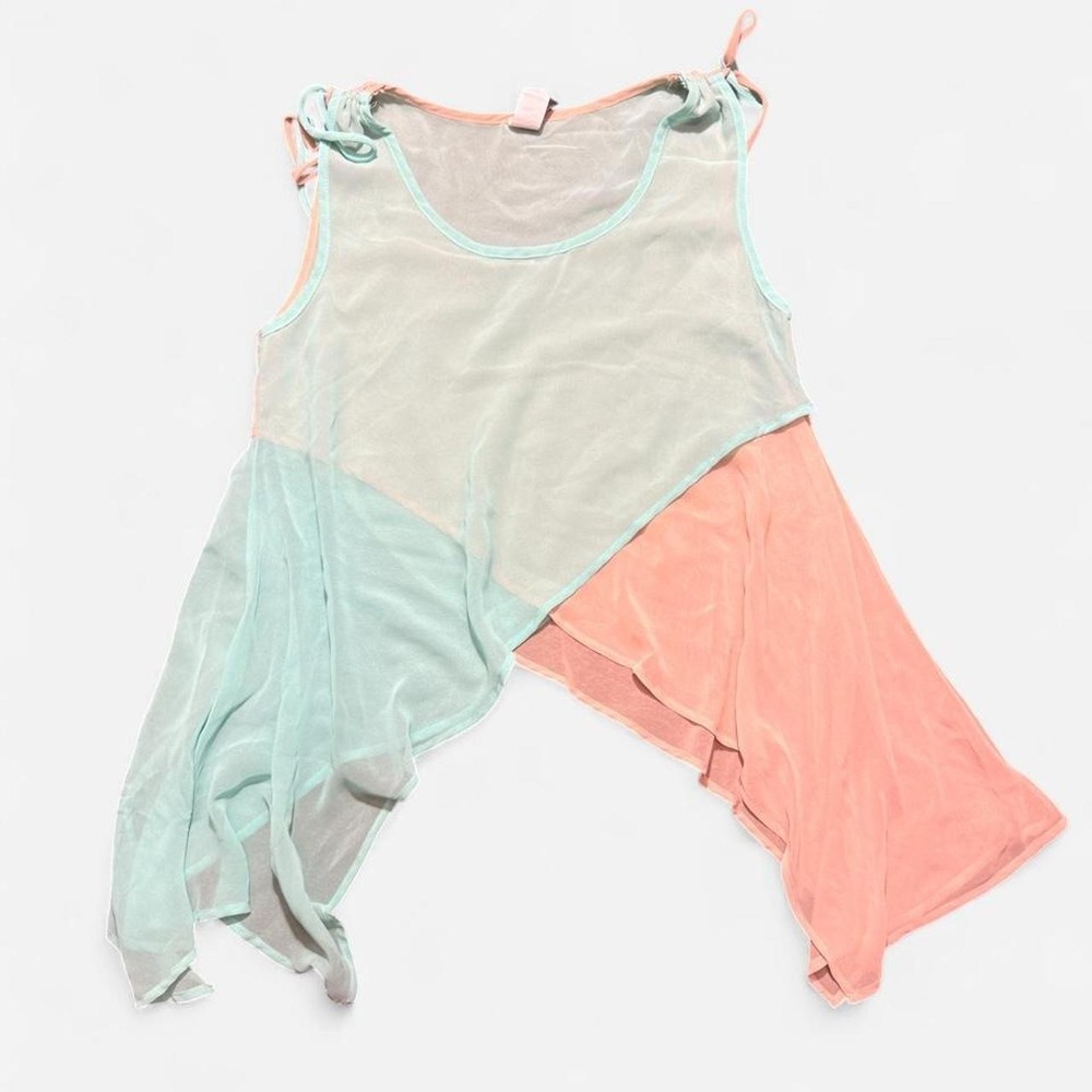 Lumi multicoloured/multilayer mesh top - Picture 2 of 5